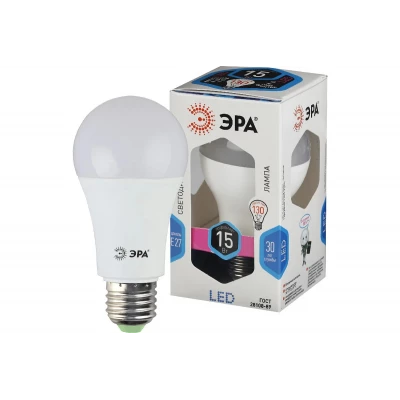 Лампа светодиод ЭРА LED smd A60-15W-840-E27