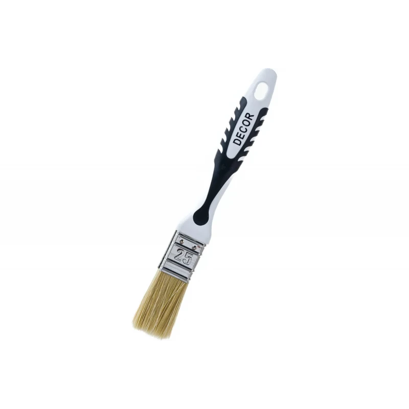 880-025 Кисть пл. "Black White унив." 25х15мм,светл смеш щетина (12шт/192уп) DECOR 2К