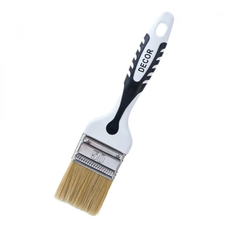 880-050 Кисть пл. "Black White унив." 50х15мм,светл смеш щетина (12шт/108уп) DECOR 2К