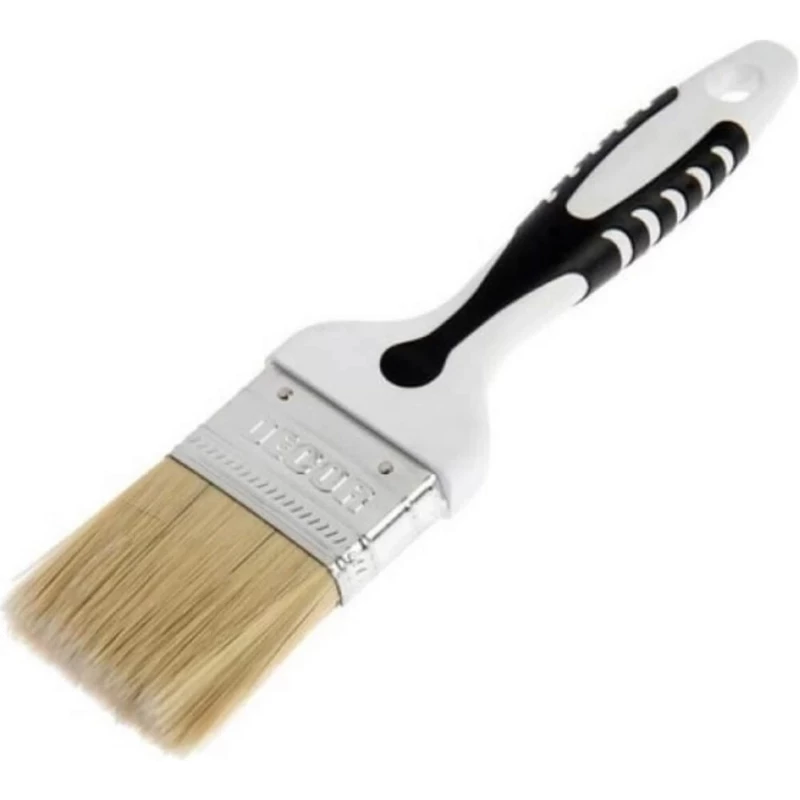 880-075 Кисть пл. "Black White унив." 75х15мм,светл смеш щетина (12шт/72уп) DECOR 2К